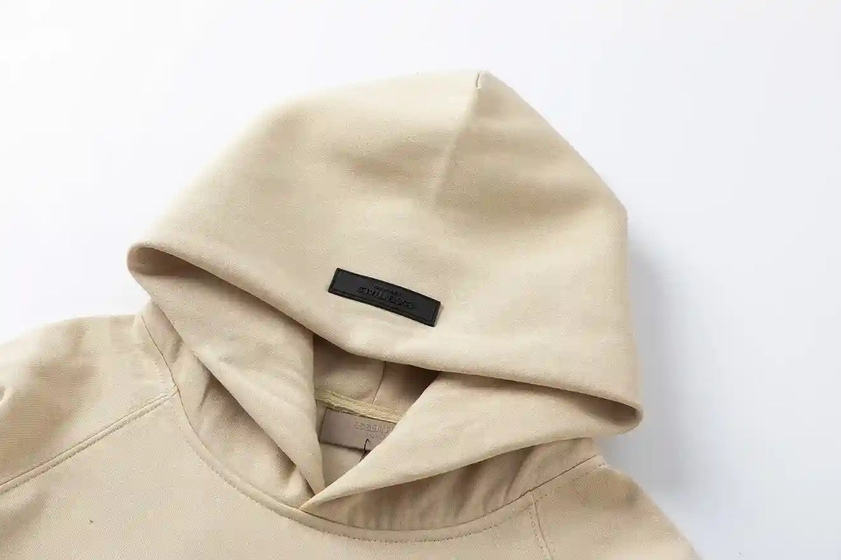 Essentials Beige Hoodie – Relaxed Streetwear Pullover