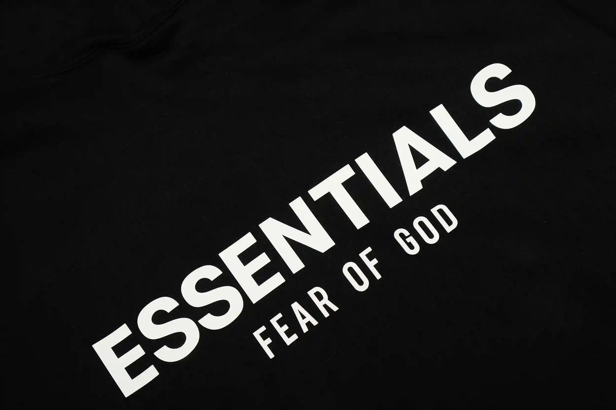 Fear of God ESSENTIALS Black Hoodie Essential