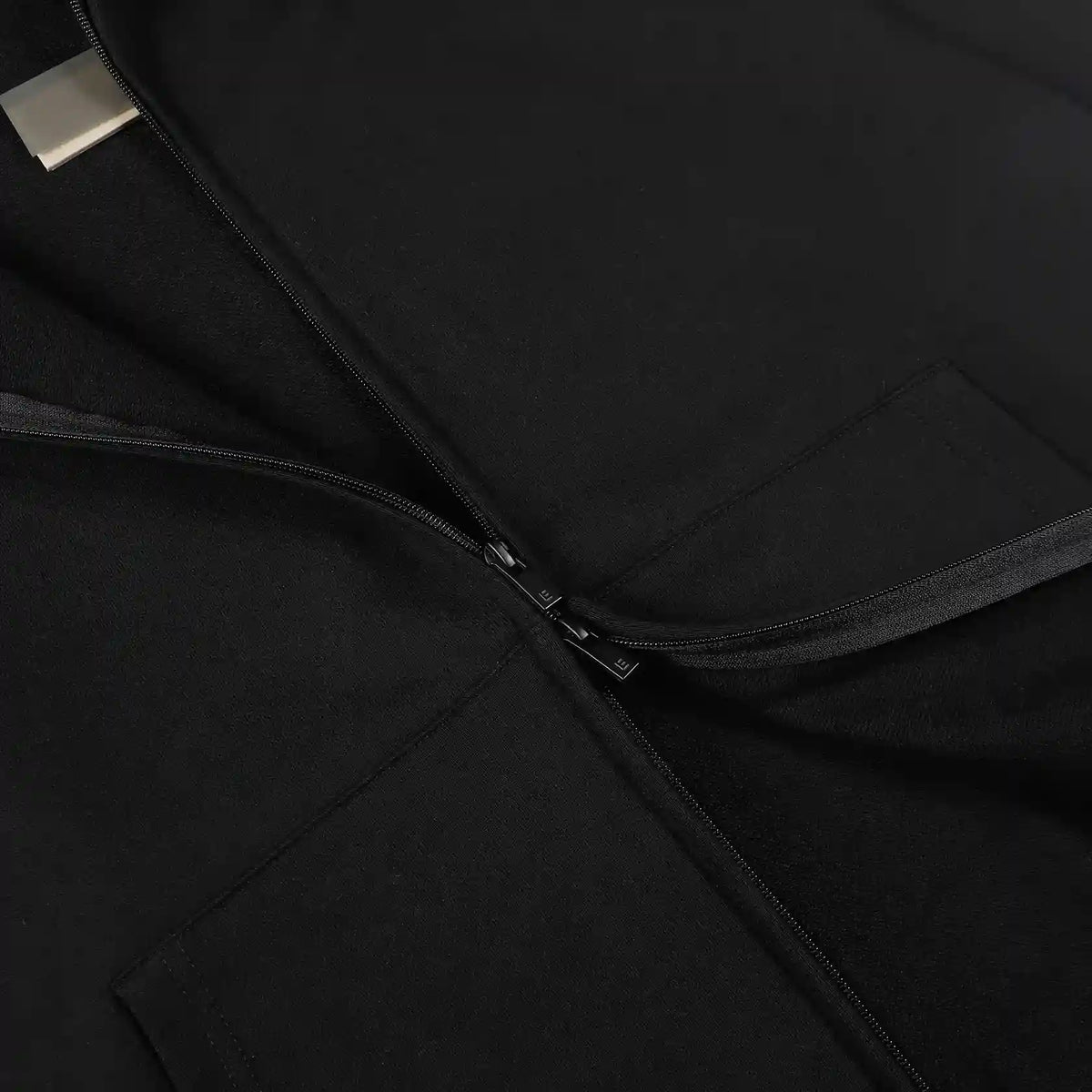 Essentials Black Street Zip-Up Hoodie – Fear of God