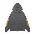 Fear of God Essentials Gray Zip-Up Hoodie | Grey Full Zip Essentials Hoodie