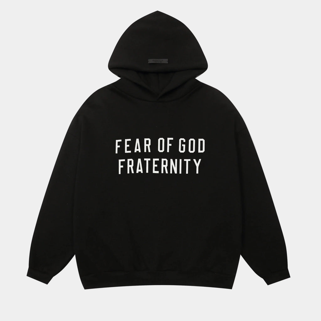 Essentials Hoodie Black Oversized – Fear of God
