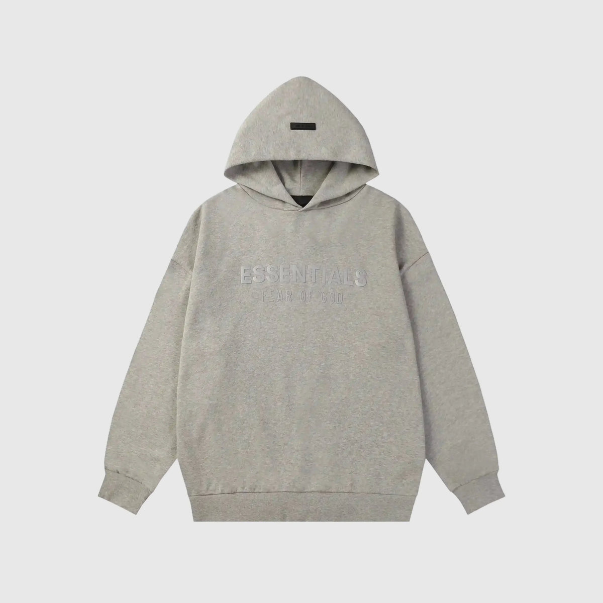 Essentials Dark Heather Oatmeal Street Hoodie – Fear of God