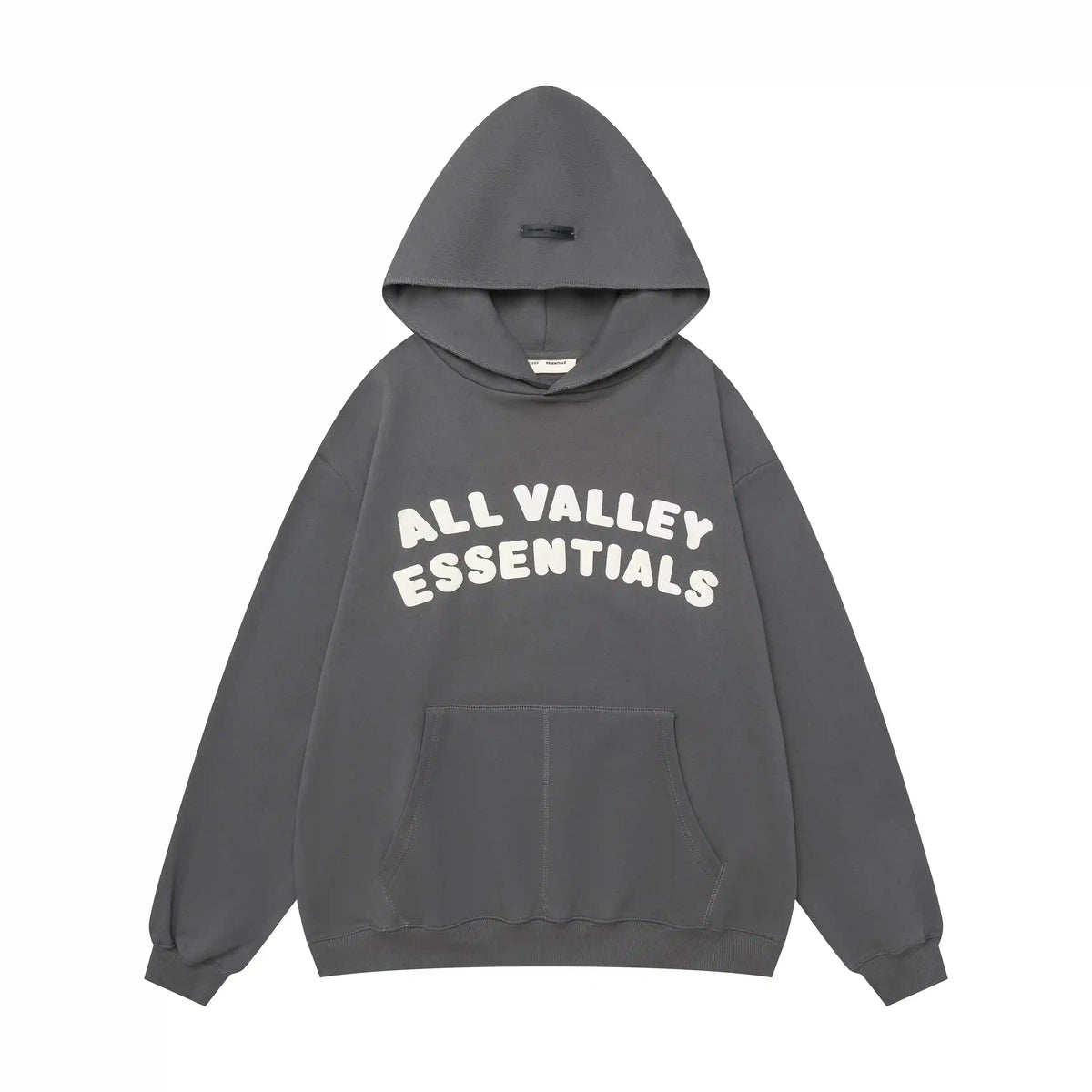 Fear of God Essentials Gray Hoodie | Cool Grey Structured Pullover Hoodie