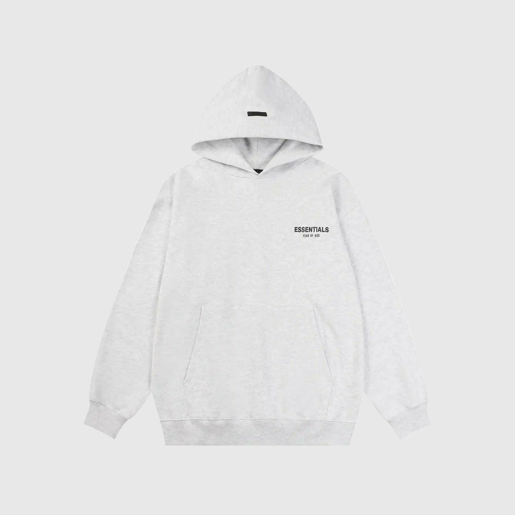 Essentials Light Heather Oatmeal Street Mock Neck Hoodie – Fear of God