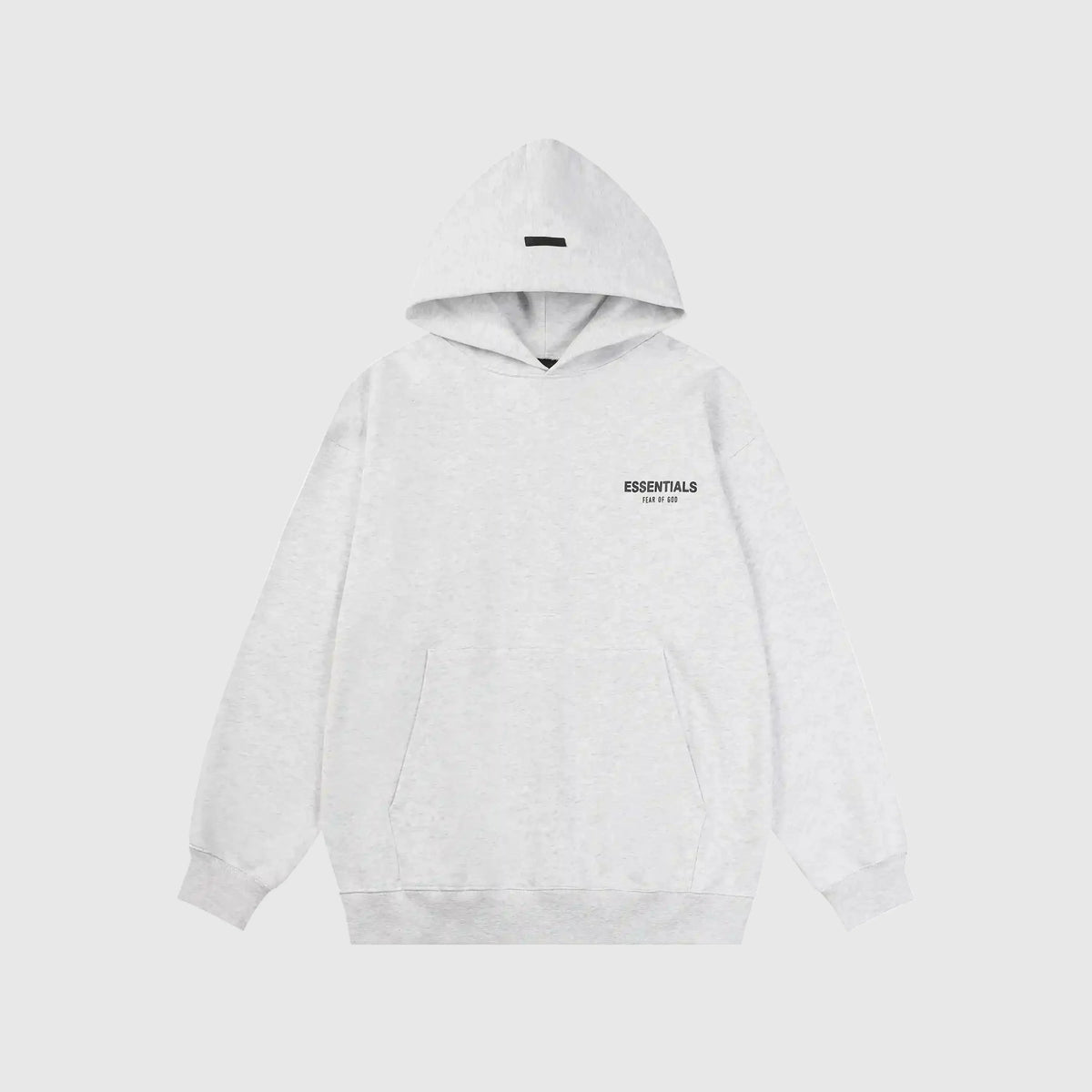 Essentials Light Heather Oatmeal Street Mock Neck Hoodie – Fear of God