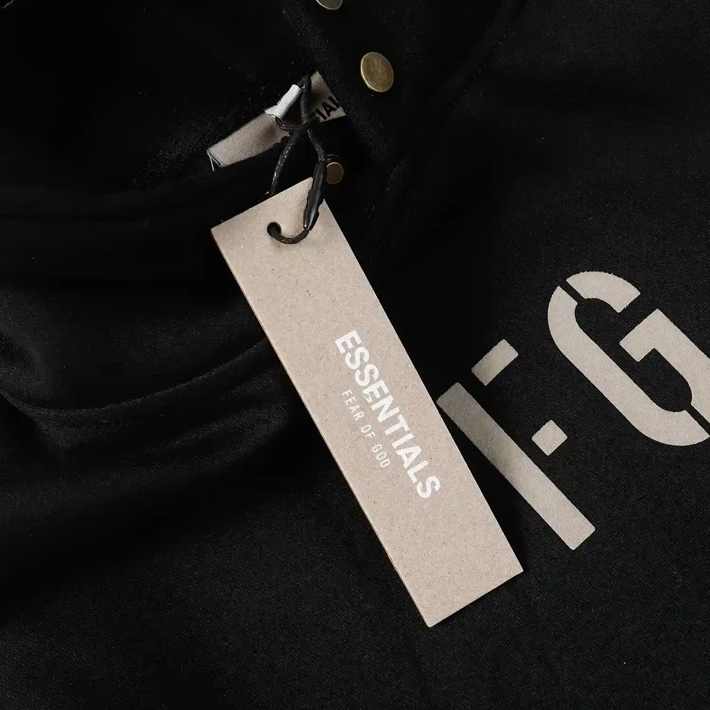 Fear of God ESSENTIALS FG Black Hoodie