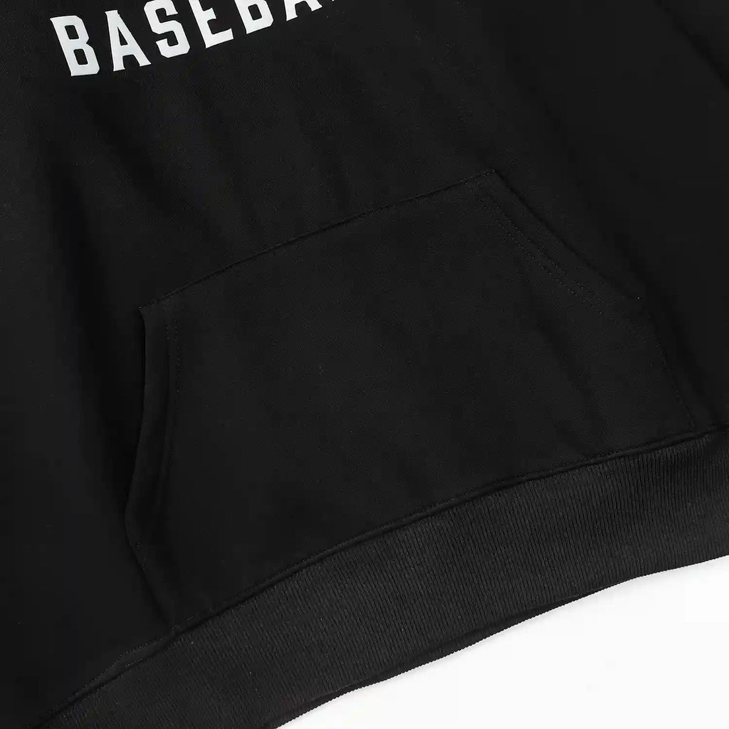 Fear of God ESSENTIALS Signature Baseball Black Hoodie