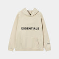Essentials Light Cream Black Bar Hoodie – Fear of God