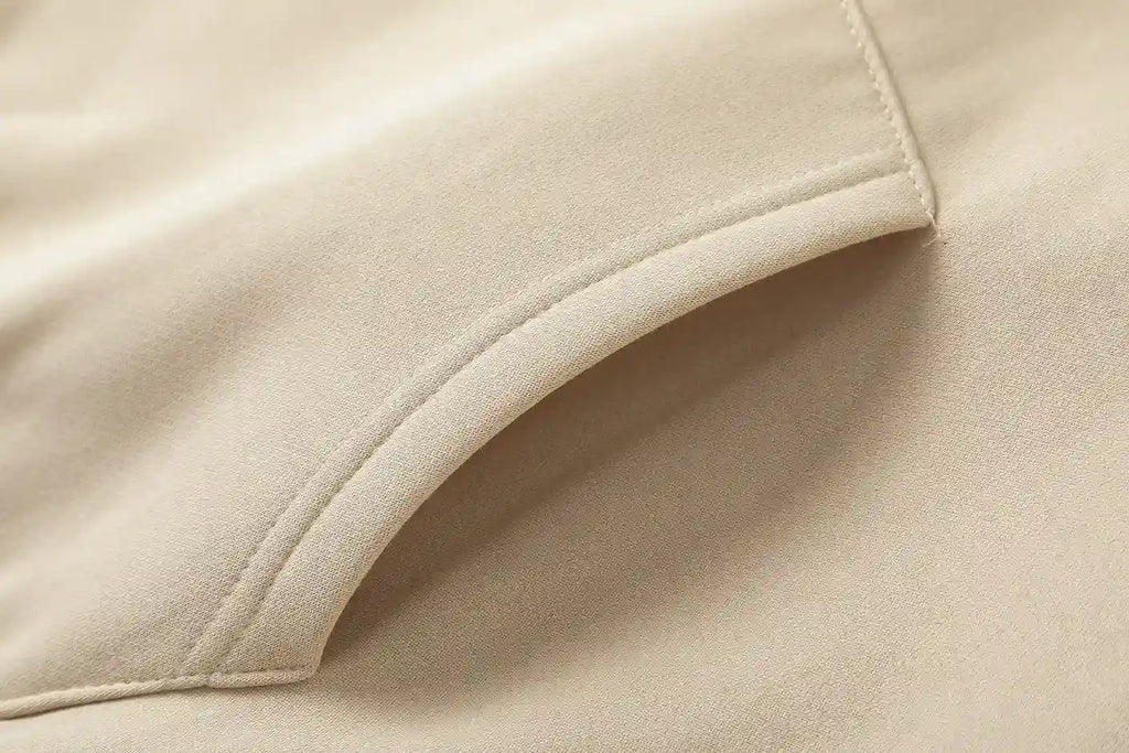 Essentials Beige Hoodie – Relaxed Streetwear Pullover