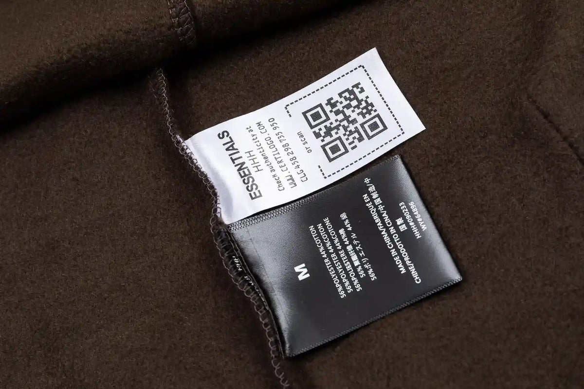 Fear of God ESSENTIALS Dark Brown Hoodie