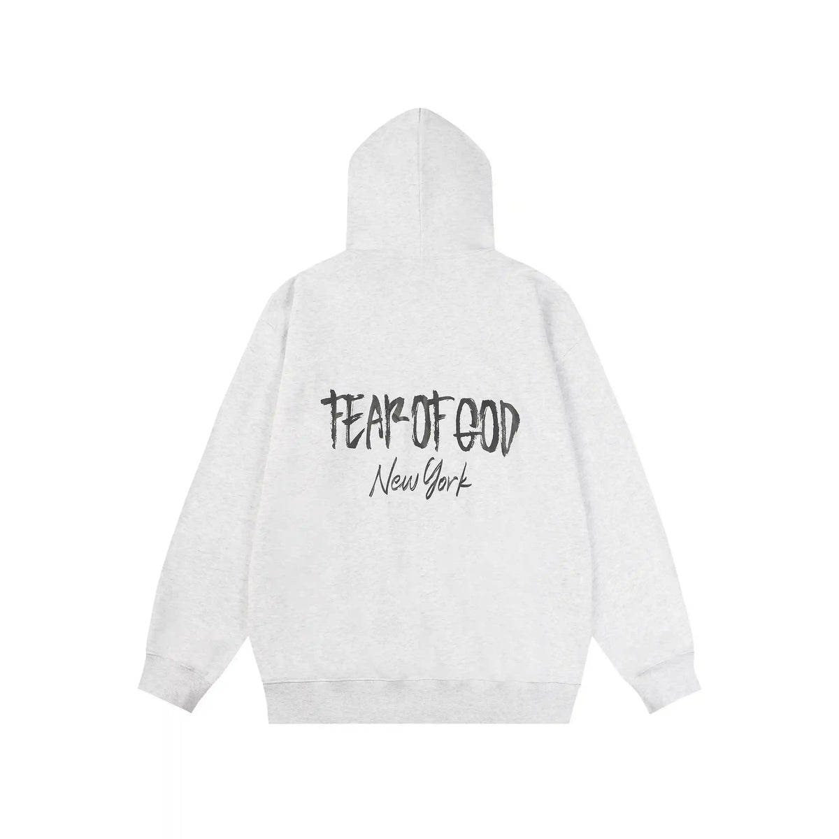 Essentials Light Heather Oatmeal Street Mock Neck Hoodie – Fear of God