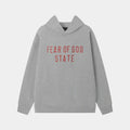 Essentials Light Grey Black Bar Hoodie – Fear of God