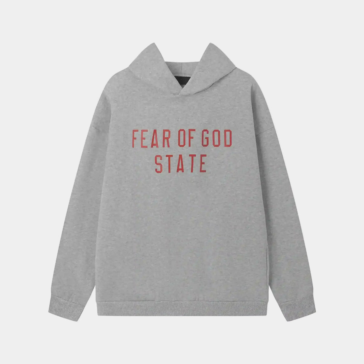 Essentials Light Grey Black Bar Hoodie – Fear of God