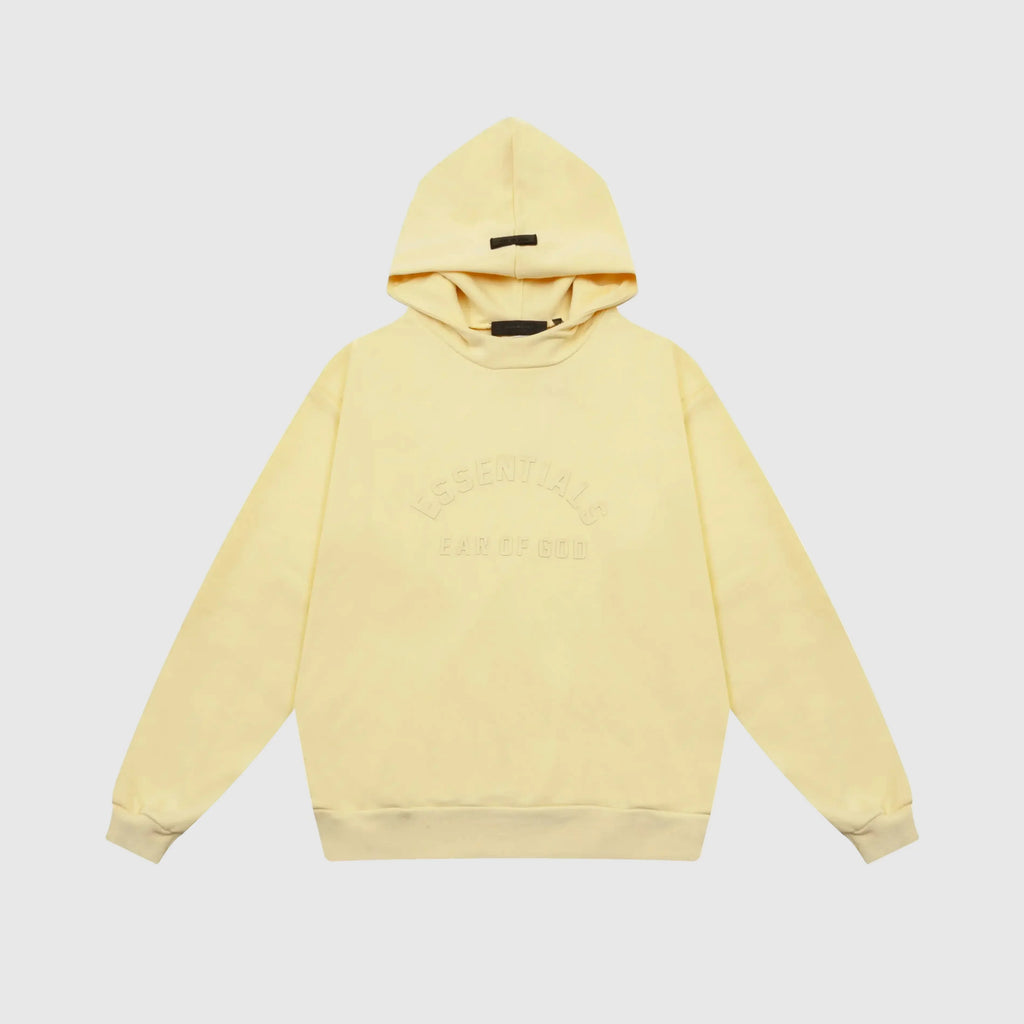 Essentials Garden Yellow Black Bar Hoodie – Fear of God