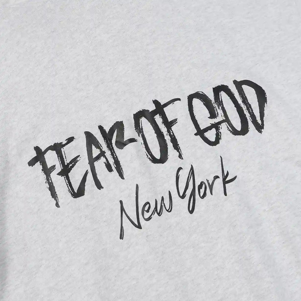 Essentials Light Heather Oatmeal Street Mock Neck Hoodie – Fear of God