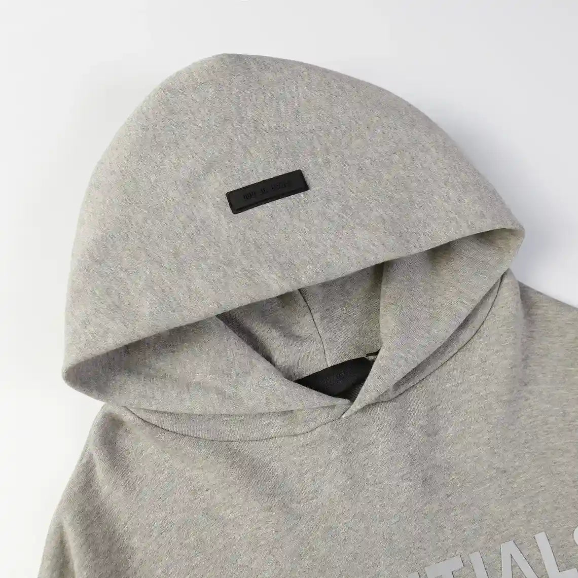 Essentials Dark Heather Oatmeal Street Hoodie – Fear of God