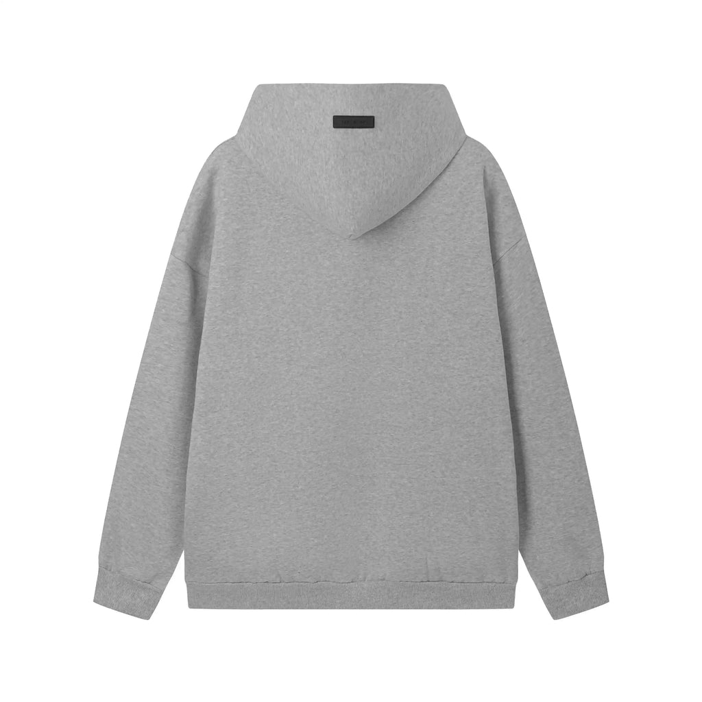 Essentials Light Grey Black Bar Hoodie – Fear of God