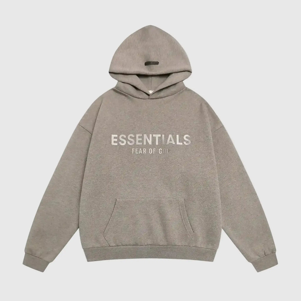 Essentials Dark Heather Oatmeal Hoodie – Fear of God
