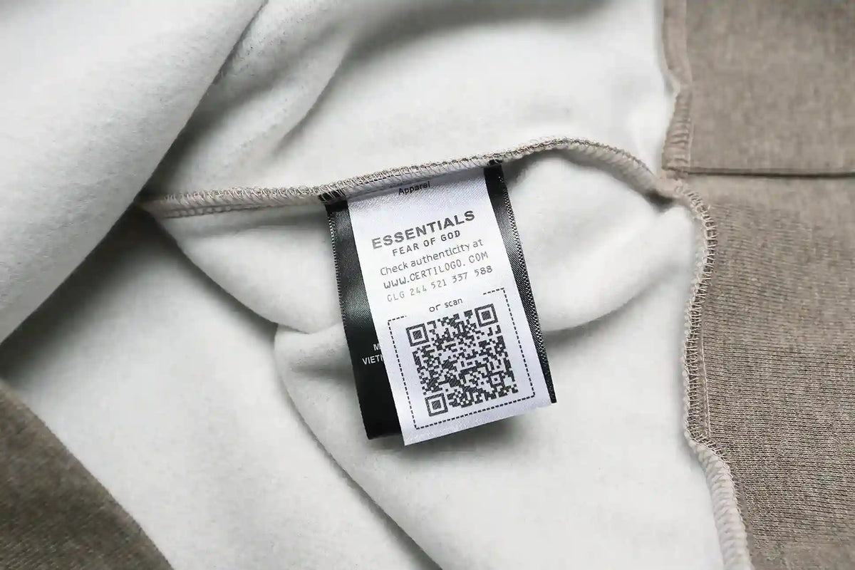 Essentials Dark Heather Oatmeal Hoodie – Fear of God