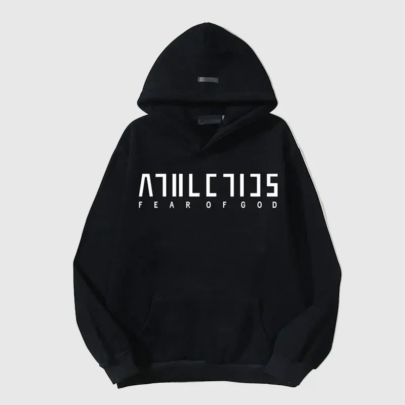Essentials Black Athletics Hoodie – Fear of God