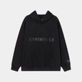 Essentials Black Pullover Hoodie – Relaxed Streetwear
