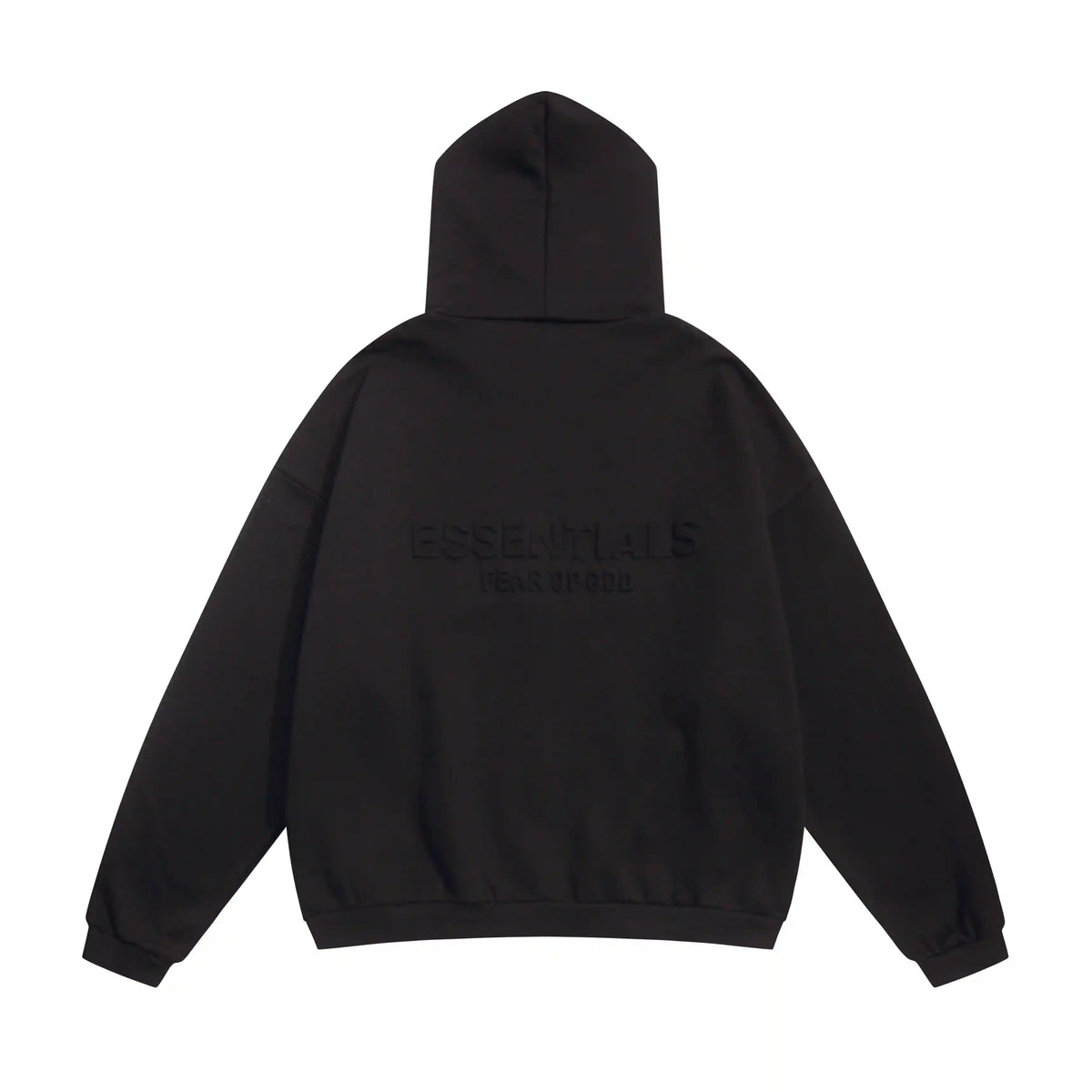 Essentials Black Zip-Up Hoodie – Fear of God
