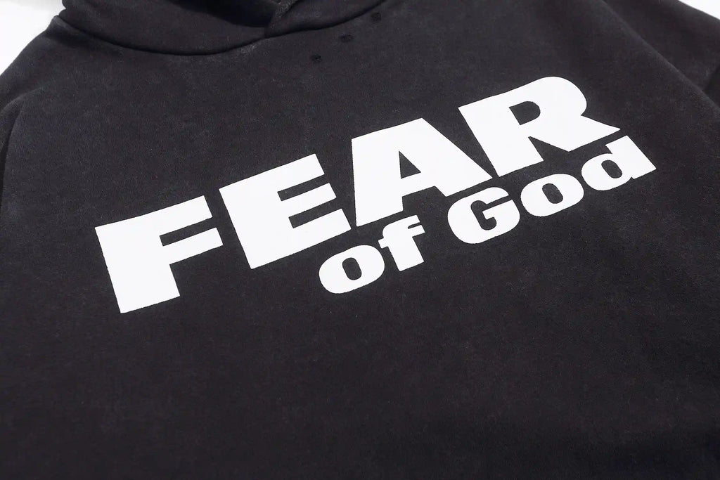 Essentials Black Fear Is Gone Hoodie – Fear of God