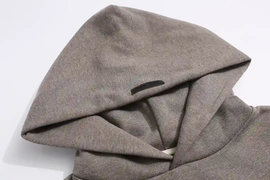 Essentials Dark Heather Oatmeal Hoodie – Fear of God