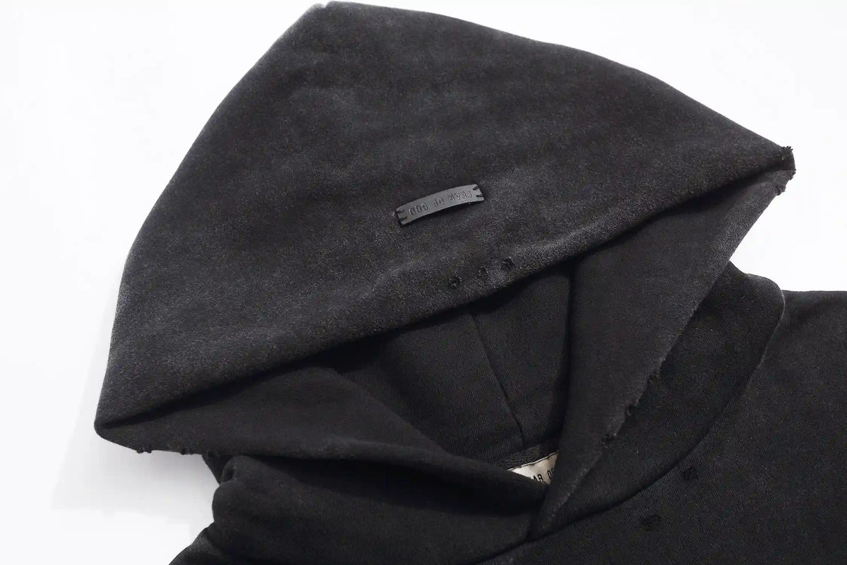 Essentials Black Fear Is Gone Hoodie – Fear of God