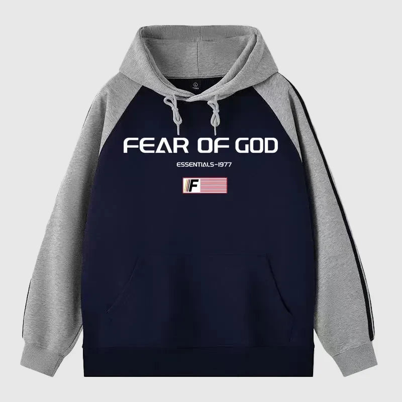 Essentials Blue Signature 1977 Hoodie – Fear of God
