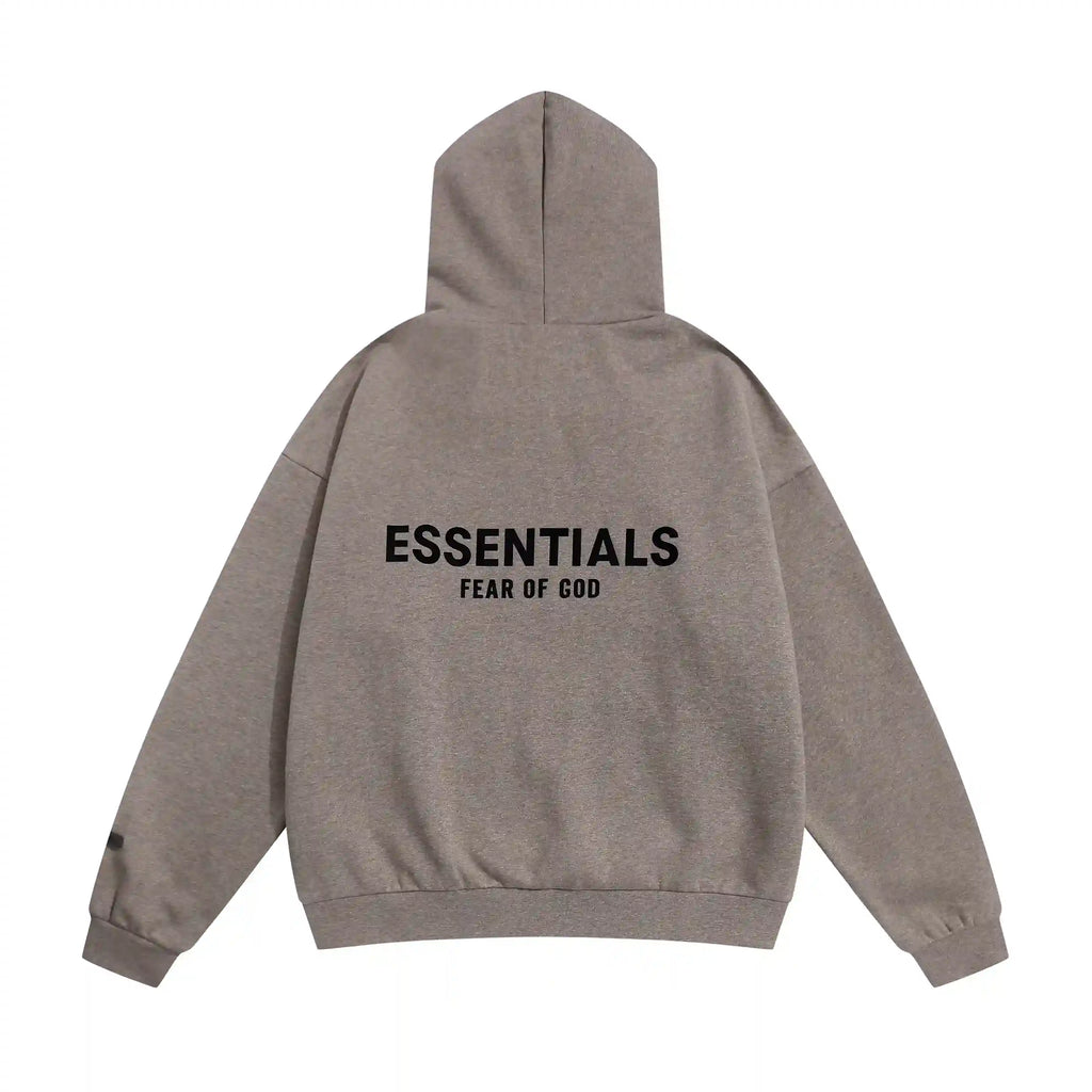 Essentials Dark Heather Oatmeal Hoodie – Fear of God