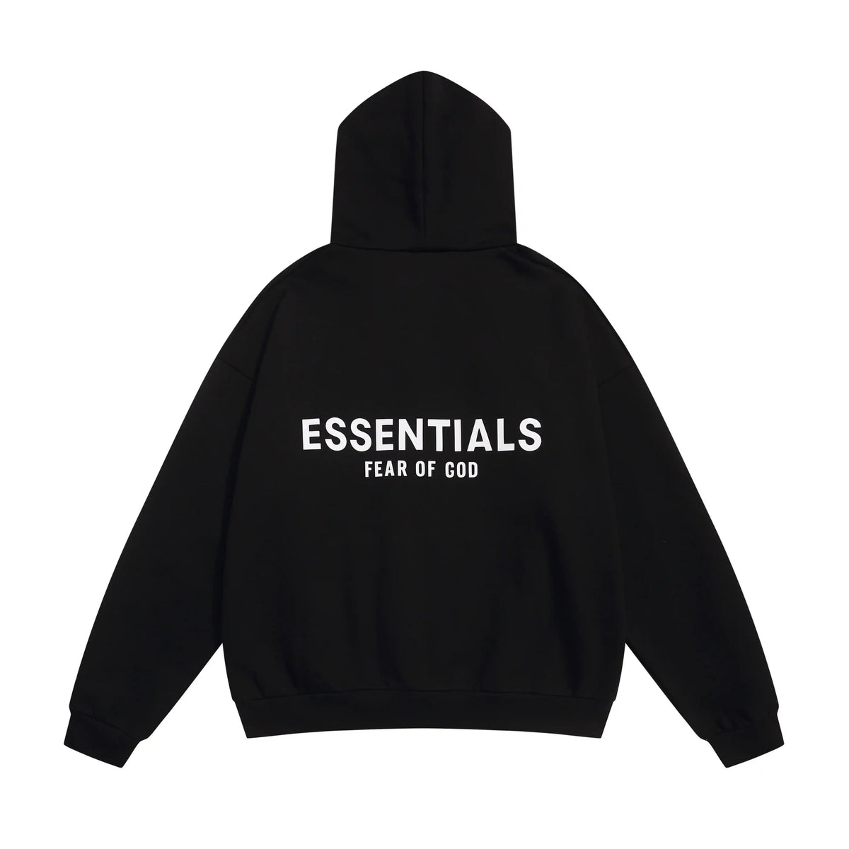 Essentials Black Zip-Up Hoodie – Fear of God