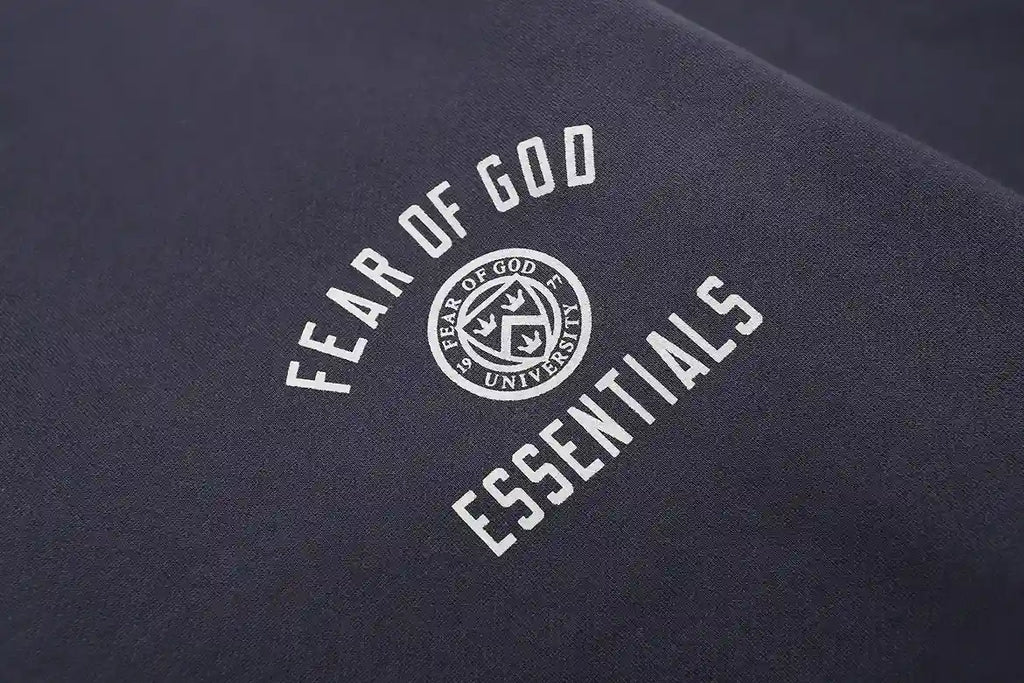 Essentials Blue FOG State Zip-Up Hoodie – Fear of God