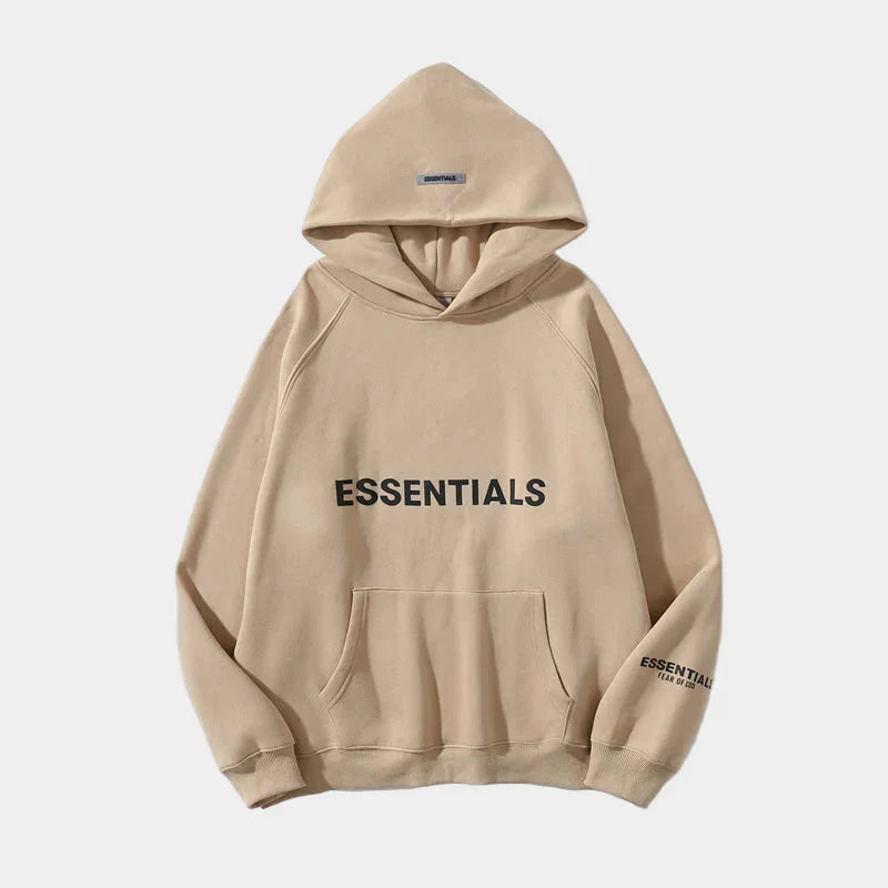 Essentials Oversized Brown Hoodie – Relaxed Streetwear Pullover