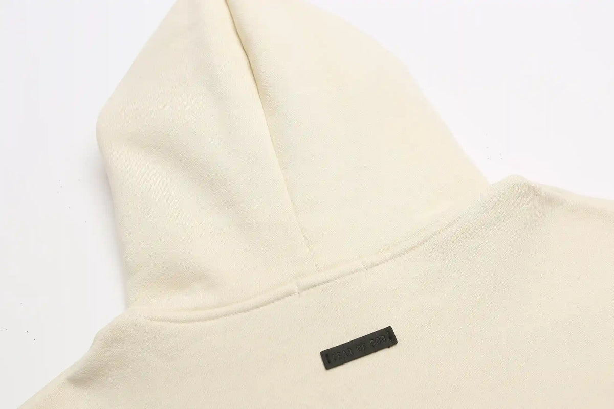 Essentials Cream Athletics Hoodie – Fear of God