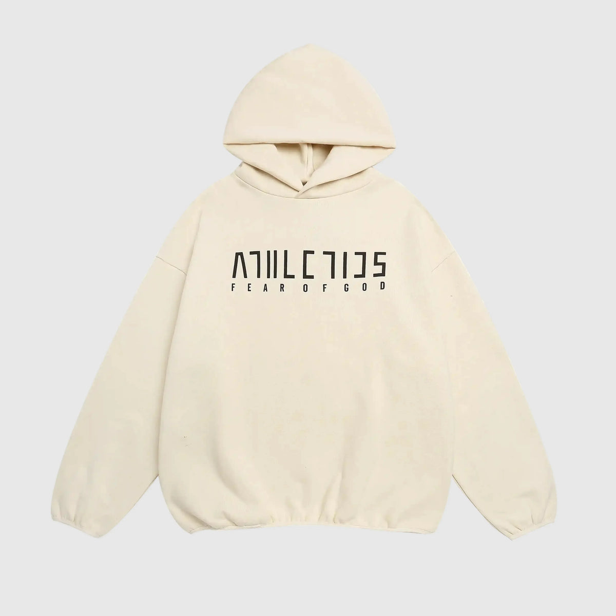 Essentials Cream Athletics Hoodie – Fear of God