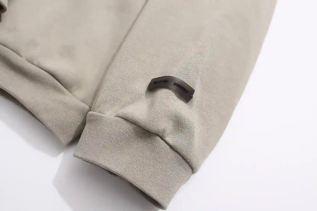 Essentials Heathered Grey Zip-Up Hoodie – Fear of God