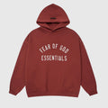 Essentials Red Hoodie – Relaxed Streetwear Pullover